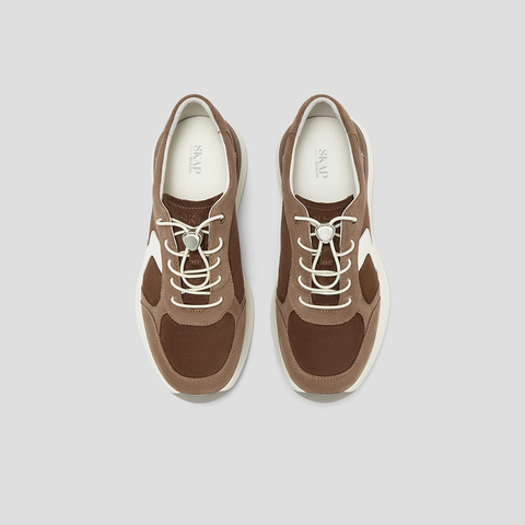 SKAP圣伽步女鞋2025秋季新款舒适单鞋系带简约日常女款休闲运动鞋