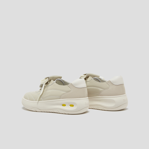 SKAP圣伽步女鞋2025秋季新款小白鞋日常翻盖轻便增高女款休闲鞋