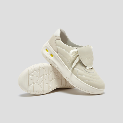 SKAP圣伽步女鞋2025秋季新款小白鞋日常翻盖轻便增高女款休闲鞋