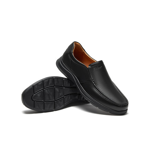 SKAP圣伽步男鞋2025秋季新款软底轻质上班一脚蹬商务休闲男士皮鞋