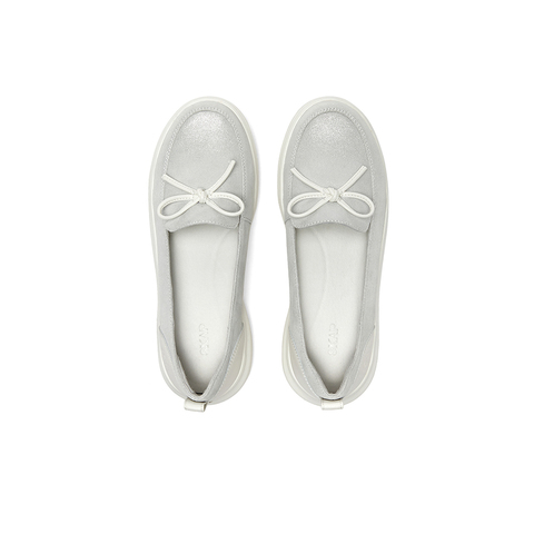 SKAP圣伽步女鞋2025秋季新款蝴蝶结气质舒适轻质一脚蹬女款休闲鞋