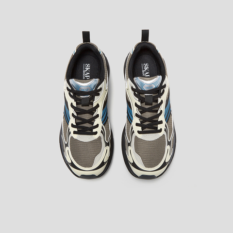 SKAP圣伽步男鞋2025秋季新款休闲网面透气轻便时尚户外男款运动鞋