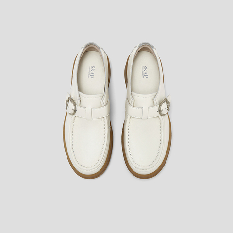 SKAP圣伽步女鞋2025秋季新款袋鼠鞋厚底时尚百搭舒适女款休闲鞋