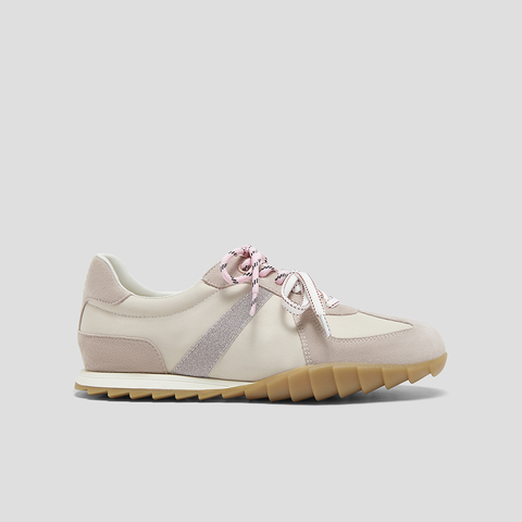 SKAP圣伽步女鞋2025秋季新款德训鞋百搭舒适双鞋带女款运动休闲鞋