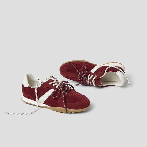 SKAP圣伽步女鞋2025秋季新款德训鞋百搭舒适双鞋带女款运动休闲鞋