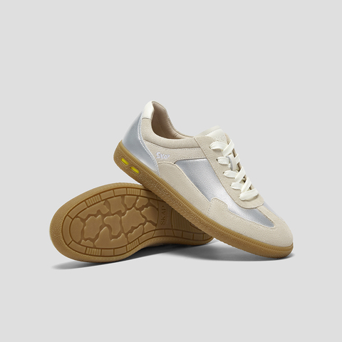 SKAP圣伽步女鞋2025秋季新款德训鞋复古薄底鞋舒适板鞋女款休闲鞋