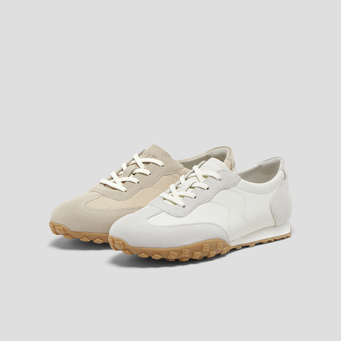 SKAP圣伽步女鞋2025秋季新款德训鞋日常轻便拼接舒适女款休闲鞋