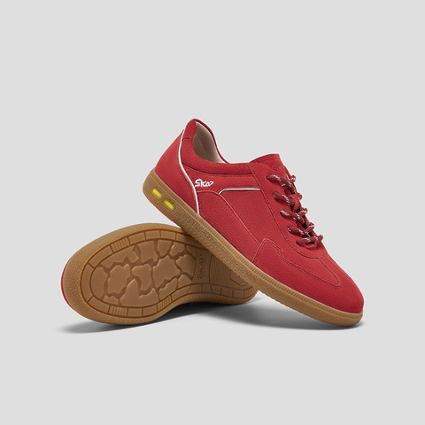 SKAP圣伽步女鞋2025秋季新款德训鞋复古拼接板鞋舒适女款休闲鞋