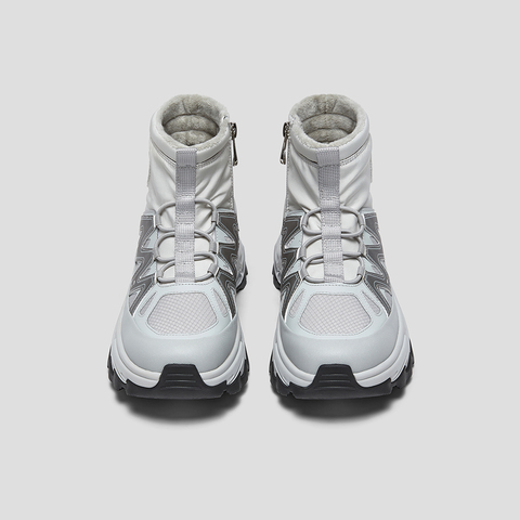 SKAP圣伽步女鞋2025冬季新款雪地靴增高保暖舒适拼接女款运动靴