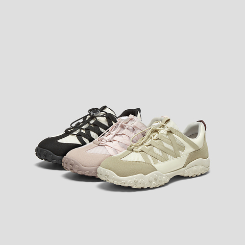 SKAP圣伽步女鞋2025秋季新款休闲拼色运动平底时尚女款芭蕾德训鞋