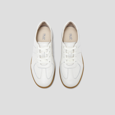 SKAP圣伽步女鞋2025秋季新款德训鞋舒适复古运动鞋薄底女款休闲鞋