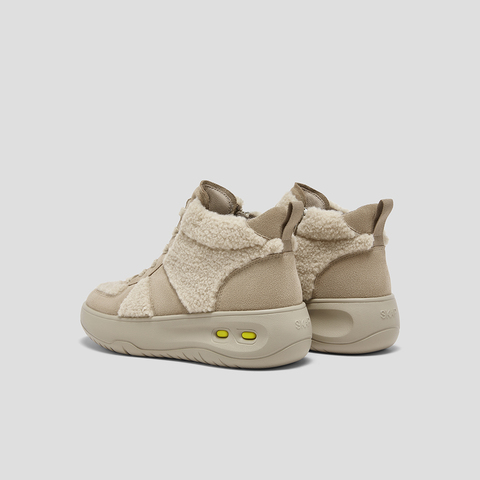 SKAP圣伽步女鞋2025冬季新款雪地靴加绒保暖高帮舒适女款休闲靴