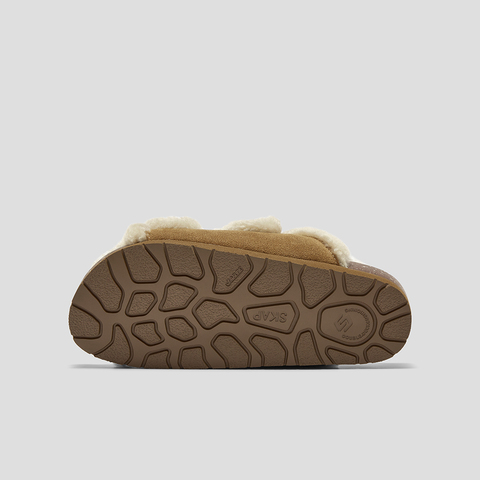 SKAP圣伽步女鞋2025秋季新款休闲鞋保暖毛毛鞋舒适懒人拖女勃肯拖