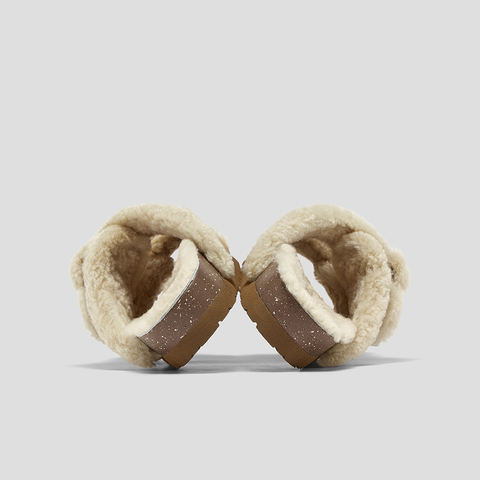 SKAP圣伽步女鞋2025秋季新款休闲鞋保暖毛毛鞋舒适懒人拖女勃肯拖