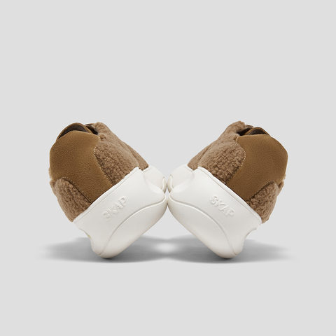 SKAP圣伽步女鞋2025秋季新款毛毛鞋保暖舒适轻便拼接女款休闲鞋