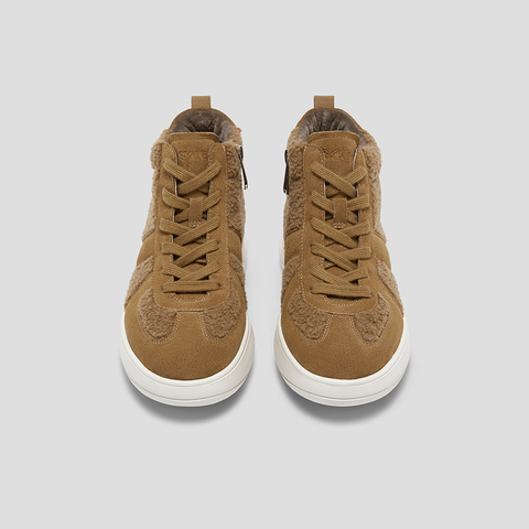 SKAP圣伽步女鞋2025冬季新款雪地靴加绒保暖高帮舒适女款休闲靴