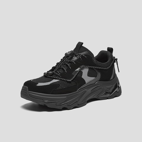 SKAP圣伽步男鞋2025秋季新款运动鞋网布增高透气抓地男款老爹鞋