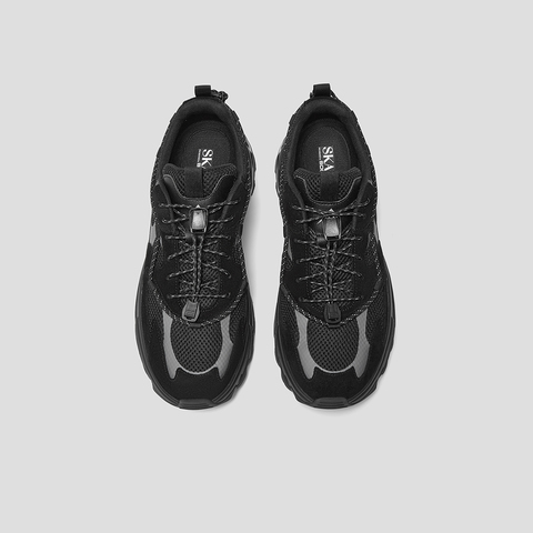 SKAP圣伽步男鞋2025秋季新款运动鞋网布增高透气抓地男款老爹鞋