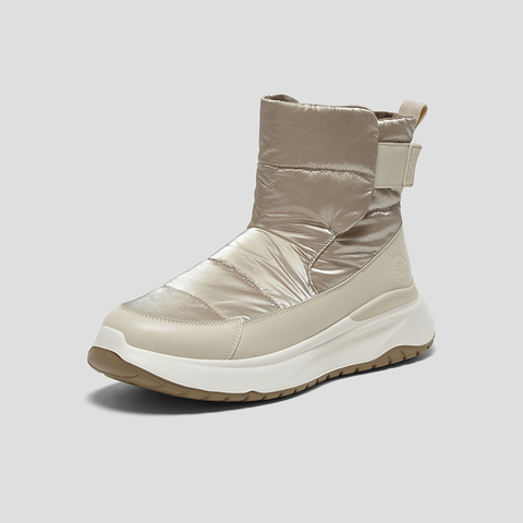SKAP圣伽步女鞋2025冬季新款雪地靴轻质高帮保暖加绒女款休闲靴