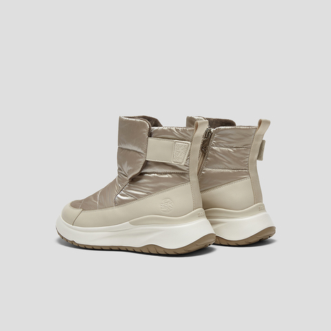 SKAP圣伽步女鞋2025冬季新款雪地靴轻质高帮保暖加绒女款休闲靴