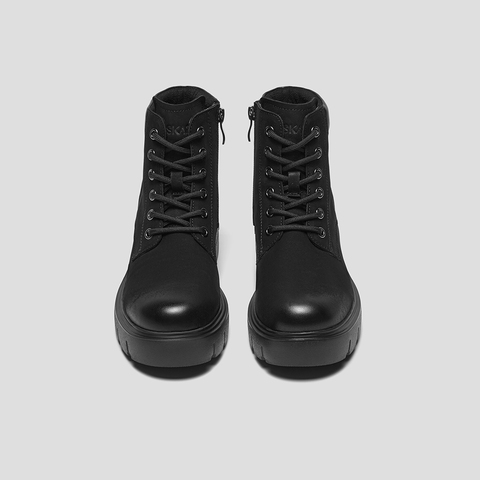 SKAP圣伽步女鞋2025冬季新款大黄靴短筒复古轻质擦色女款户外靴