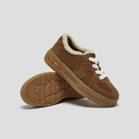 SKAP圣伽步女鞋2025秋季新款毛毛鞋加绒加厚保暖舒适女款休闲鞋