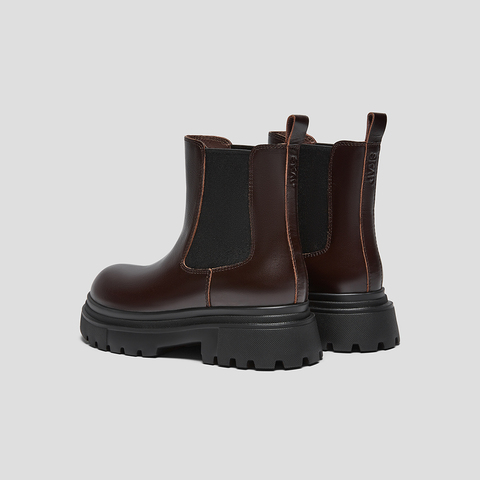 SKAP圣伽步女鞋2025冬季新款切尔西靴复古气质轻便套筒女款休闲靴