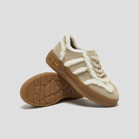 SKAP圣伽步女鞋2025秋季新款毛毛鞋保暖休闲舒适增高女款休闲鞋