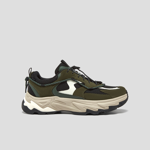 SKAP圣伽步男鞋2025秋季新款运动鞋网布增高透气抓地男款老爹鞋