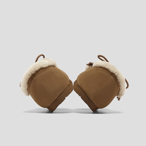 SKAP圣伽步女鞋2025秋季新款勃肯鞋舒适保暖毛毛鞋加绒女款休闲鞋