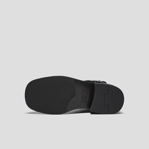 SKAP圣伽步女鞋2025冬季新款短筒休闲靴轻质粗跟英伦女款时装靴