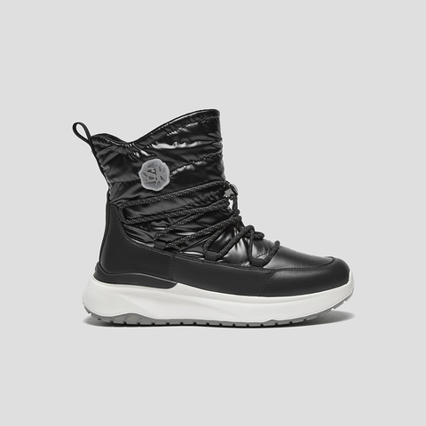 SKAP圣伽步女鞋2025冬季新款休闲短靴羽绒保暖高帮轻便女款雪地靴