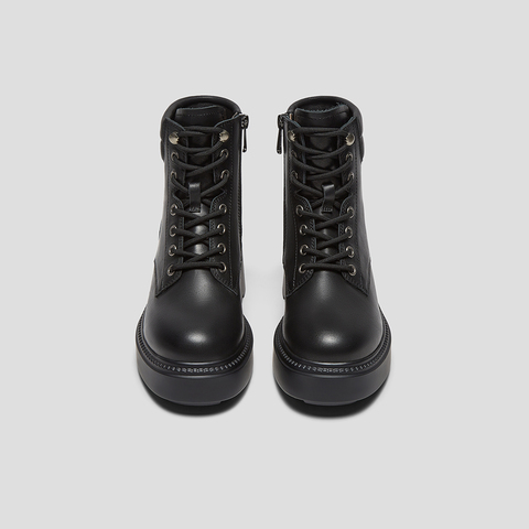 SKAP圣伽步女鞋2025冬季新款马丁靴户外大黄靴复古轻便女款休闲靴