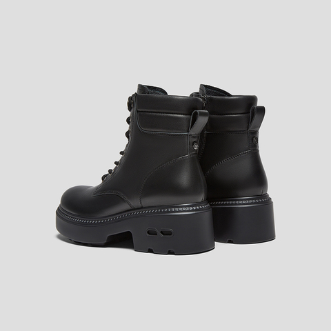 SKAP圣伽步女鞋2025冬季新款马丁靴户外大黄靴复古轻便女款休闲靴