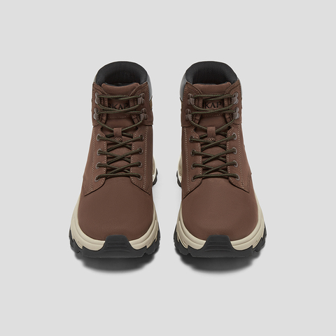 SKAP圣伽步男鞋2025冬季新款户外增高超强抓地短靴拼接男款运动靴