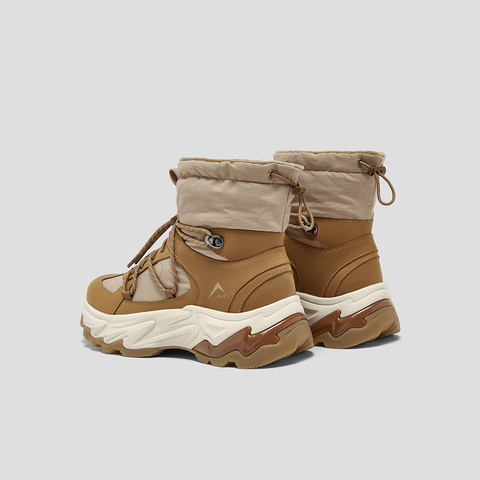 SKAP圣伽步女鞋2025冬季新款休闲雪地靴增高加绒加厚女款户外靴