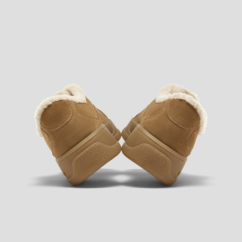 SKAP圣伽步女鞋2025秋季新款德训鞋厚底增高加绒保暖女款毛毛鞋