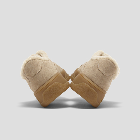 SKAP圣伽步女鞋2025秋季新款德训鞋厚底增高加绒保暖女款毛毛鞋