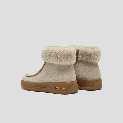 SKAP圣伽步女鞋2025冬季新款雪地靴毛绒保暖舒适短筒女款休闲靴