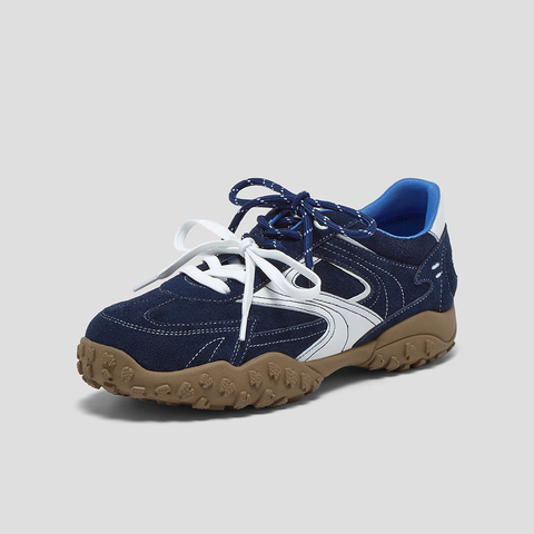 SKAP圣伽步女鞋2026春季新款休闲德训鞋薄底复古双鞋带女款运动鞋