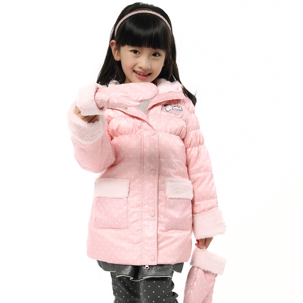 snoopy史努比儿童羽绒服女童中长款sw177669