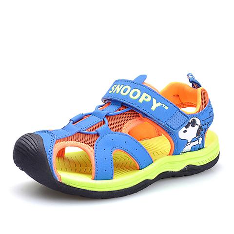 SNOOPY/史努比2016夏季新款凉鞋男女童小中童清新时尚凉鞋沙滩鞋S715YG326+Z715YG326