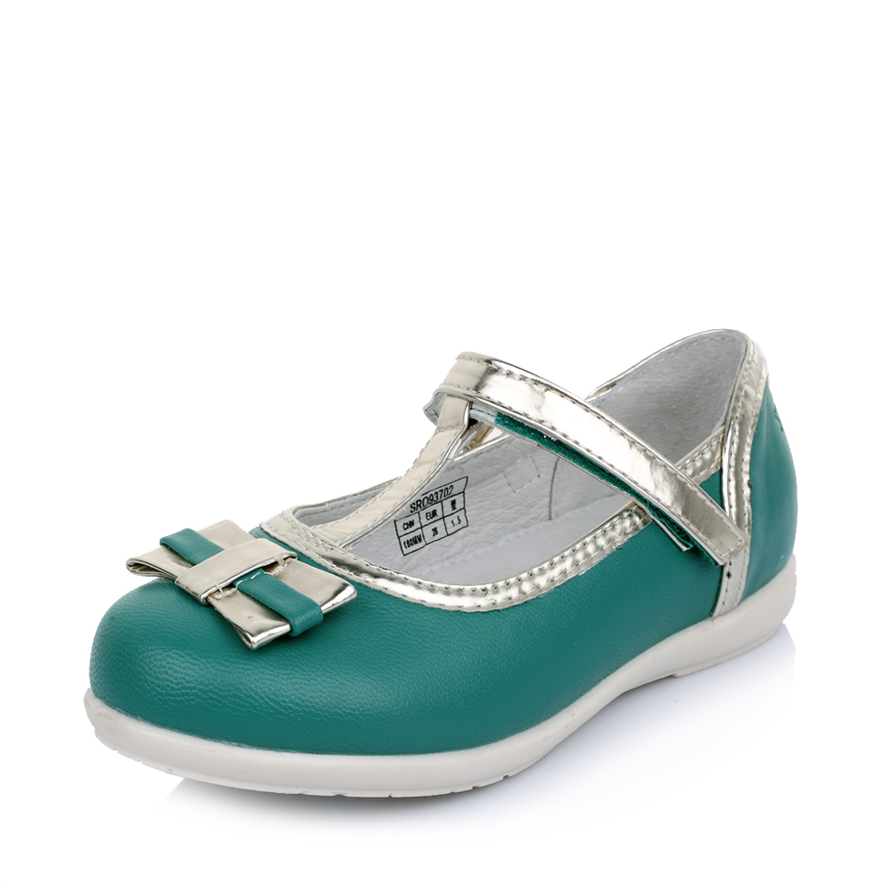 staccato/思加图童鞋2015春季新款专柜同款羊皮绿色女小童皮鞋93702