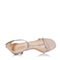 STACCATO/思加图夏季专柜同款米/浅灰色羊绒皮革女凉鞋9JL02BL6