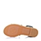 STACCATO/思加图夏季专柜同款墨绿色PU女凉鞋（编织）9JG02BL6