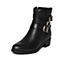 STACCATO/思加图冬季专柜同款黑色牛皮女靴9C604DD6