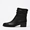 STACCATO/思加图冬季专柜同款黑色牛皮女靴9C603DD6