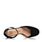 STACCATO/思加图春季专柜同款黑色羊皮女凉鞋9A704AK7