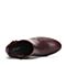 STACCATO/思加图冬季专柜同款深紫色小牛皮短筒女皮靴9SA28DD7