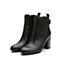 STACCATO/思加图冬季专柜同款黑色牛皮短筒女皮靴9SA28DD7